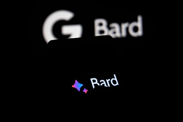 A person opening Google Bard on their smartphone.
