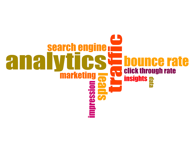 An image with poorly haphazardly arranged words from the analytics vocabulary, including the words, data, insight, etc. 