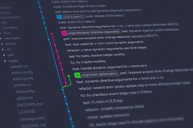 A close-up image of an open-source code on a computer screen.