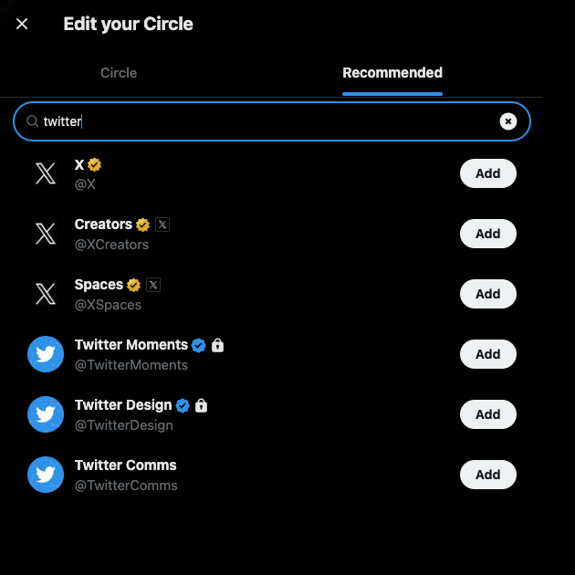 Twitter Circles