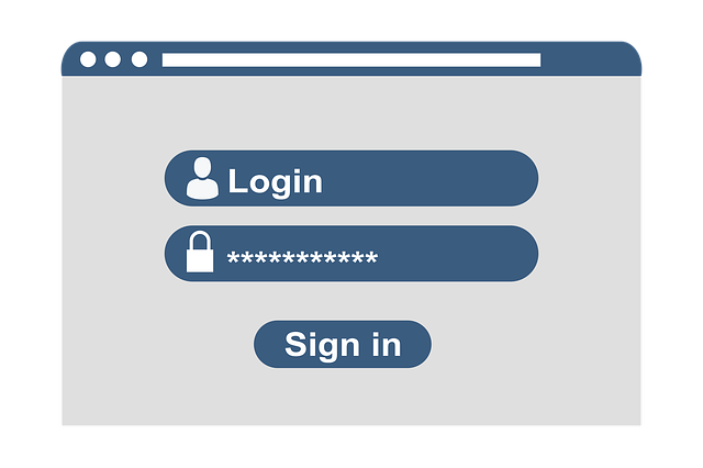 A picture illustration of a registration page displaying the login, password, and sign-in tabs.