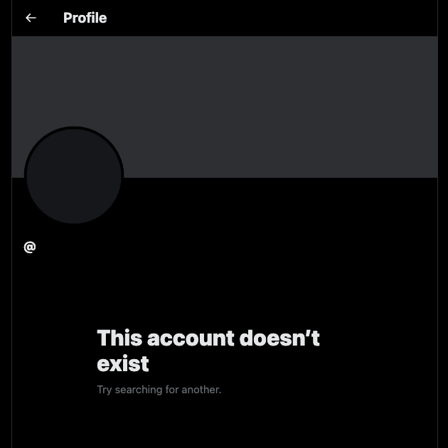 Tangkapan layar TweetDelete dari profil pengguna Twitter yang sudah tidak ada.
