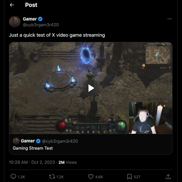 TweetDelete’s screenshot of Elon Musk’s first video game livestream on Twitter. 
